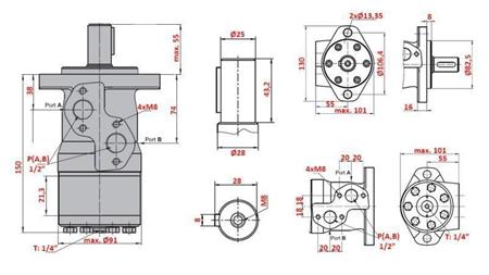 HYDRAULICKÝ MOTOR MP 160