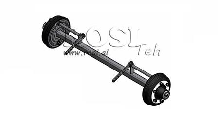 TENGELY TRAILERHEZ 5400 kg FÉKKEK KÍSÉRETÉBEN (1500 mm)