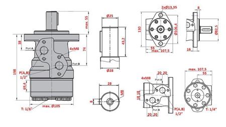 HYDRAULISK MOTOR MR 400