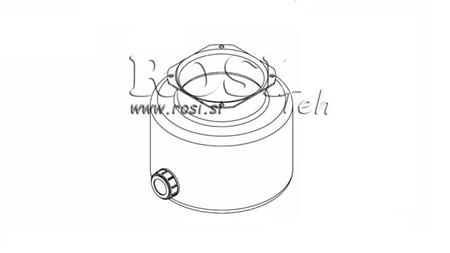 FÉM TARTÁLY ROLL PP 4 LITER HORIZONTÁLIS-VERTIKÁLIS