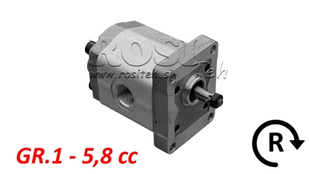 POMPE HYDRAULIQUE GR.1 5.8 CC DROITE - FILET