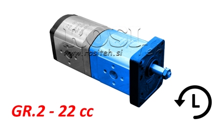HÜDRAULIKAPUMP 20A22X067 ESIHÜDRAULIKA GR.2 22 CC VASAK
