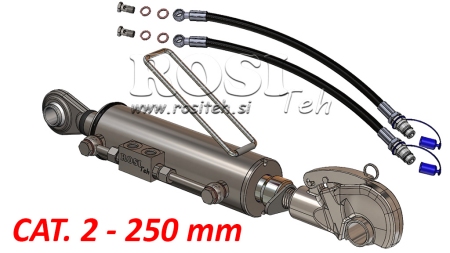 BRACCIO A 3 PUNTI FILETTATO IDRAULICO AUTOMATICO - 3 CAT. 80/40-250 (+95HP)(32,2)