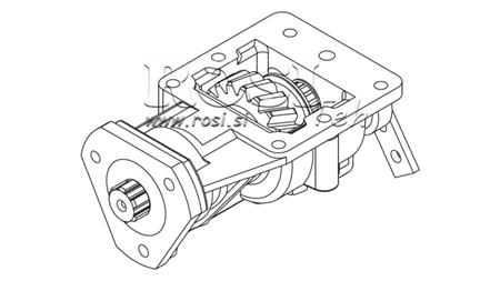 UDGANG TIL HYDRAULISK PUMPE - IVECO 2826