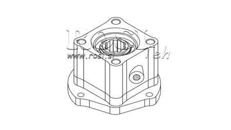 UDGANG TIL HYDRAULIKPUMPE - VOLVO R6-1