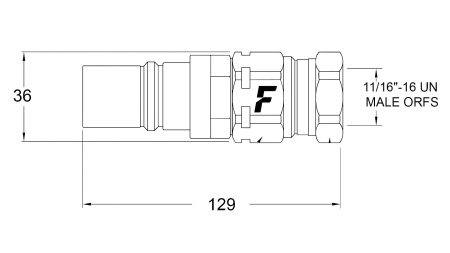 MOŠKA HITRA SPOJKA ZA MULTI-FASTER 3/8 3PLK,3PLV A - MOBILNI DEL