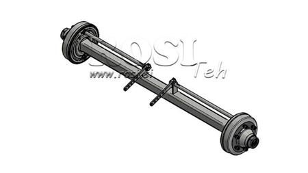 ΑΞΟΝΑΣ ΓΙΑ ΤΡΕΙΛΕΡ 7200 kg ΜΕ ΦΡΕΝΑ (1800 mm)