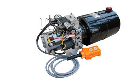 MINI HYDRAULISK AGGREGAT 24V DC - 2.2kW = 2.1cc - 8 lit - dobbelt retningssamling (metal)