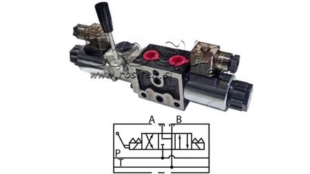 VÁLVULA HIDRÁULICA MANUAL Y ELECTROMAGNÉTICA YEAT-MONTAR 12V N6