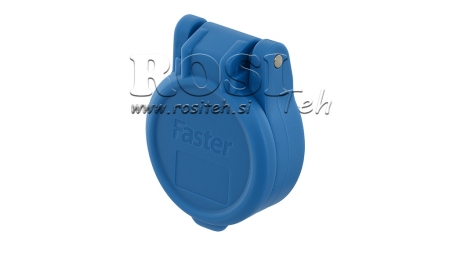 SININE KAITSEKATE PVC NAISTE KIIRKONNEKTOR PUSH PULL