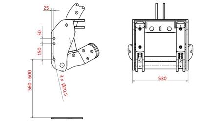 KIT UNIVERSAL DE HIDRÁULICA PARA EJE DELANTERO DE TRACTOR 1500kg