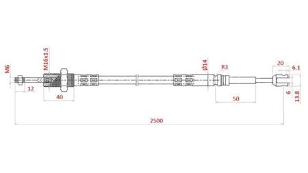 PLETENEC L=2500 - vidlic
