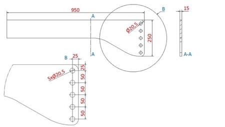 UNIVERZÁLNÍ MONTÁŽ (900mm) PŘEDNÍ HYDRAULIKA PRO TRAKTOR 1500kg