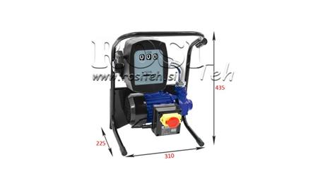 BOMBA DE COMBUSTIBLE DIÉSEL 600W 40 l/min CON MEDIDOR Y PISTOLA DE DISPENSACIÓN