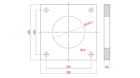 BRIDA PARA CILINDRO AL.110