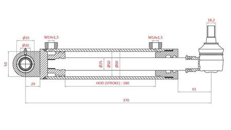 HÜDRAULILINE ROOLISILINDER FIAT-NEW HOLLAND OEM-5173176