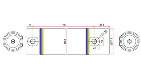HÜDRAULILINE JUHTIMISE SILINDER JOHN DEERE OEM-AM147174