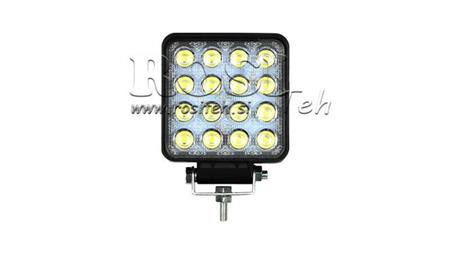 LED PRACOVNÉ SVETLO - SVETLO 16 LED 48W 12V-24V