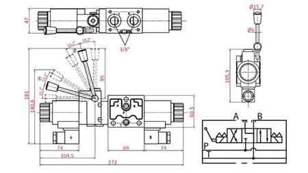 VÁLVULA HIDRÁULICA MANUAL Y ELECTROMAGNÉTICA YEAT-MONTADA 12V N6