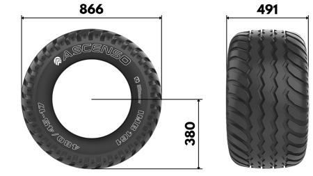 19.0/45-17 PNEUMATICO AW708 14pl