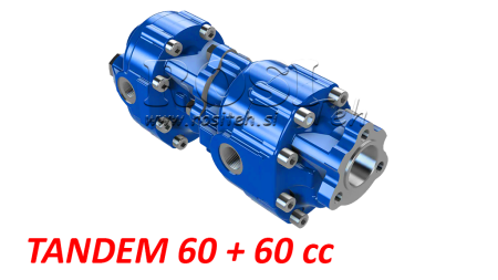 HÜDRAULILINE MALMI PUMP TANDEM 60+60CC-200 BAR TAGURDUSKÄIK