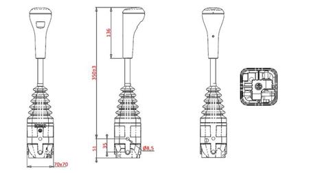 JOYSTICK INDEMAR TARGONCÁHOZ - NÉLKÜL GOMB