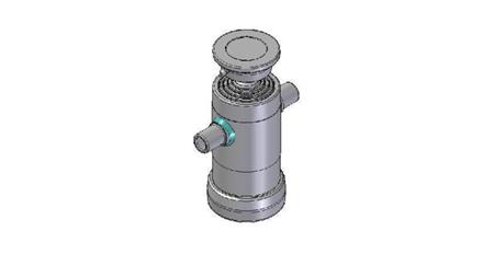 3061S -TELESCOPISK CYLINDER STANDARD/KUGLE 4 TRIN SLAG 590 DIAMETER 112