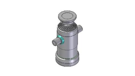 3091S - TELESCOPIC CYLINDER STANDARD/BALL 5 STAGES STROKE 840 DIAMETER 124
