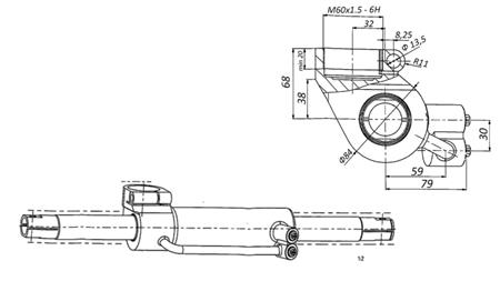 ΥΔΡΑΥΛΙΚΟΣ ΚΥΛΙΝΔΡΟΣ ΔΙΕΥΘΥΝΣΗΣ MASSEY FERGUSON OEM-6202491M91