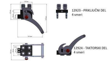 MULTI-FASTER KONEKTOR 4suuna BSP1/2 UUS TÜÜP TRAKTORI OSA