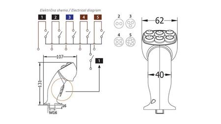 FJERNBETJENINGSHÅNDTAG ROSI JOYSTICK - 2 KNAPPER