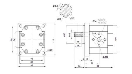 HÜDRAULILINE PUMP NSZ 10 - 6 HAMMAS 10 CC PAREM