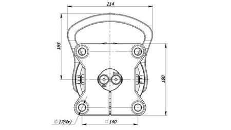 HÜDRAULINE PÖÖRLEJA 4500/2250 KG FLANGEGA