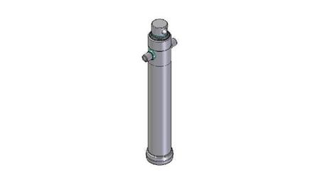 4029F -TELESCOPISK CYLINDER STANDARD/HUL 2 TRIN BEVÆGELSE 1395 DIAMETER 124