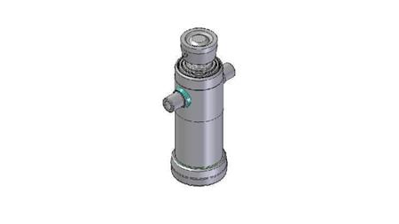 4031S - TELESCOPIC CYLINDER STANDARD/BALL 3 STAGES STROKE 743 DIAMETER 124
