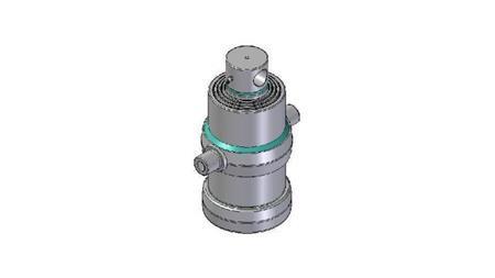 4081F -TELESCOPICKÝ CYLINDR STANDARD/DÍRA 4 STUPNĚ CESTA 1190 PRŮMĚR 190