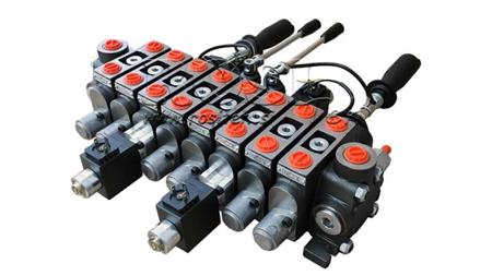 HIDRAULIKUS SZELEP HIAB 8xPC70 2x JOYSTICK - ELEKTROMOS VEZÉRLÉS 12V
