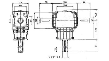 ÚHLOVÝ PREVOD PTO-R22T 1:2 (23HP-17kW)