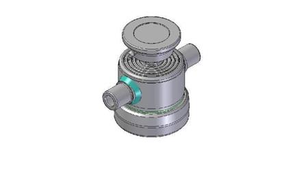 6001S -TELESCOPISK CYLINDER STANDARD/KUGLE 6 TRIN SLAG 450 DIAMETER 124