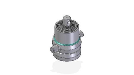 7016F -TELESCOPISK CYLINDER STANDARD/HUL 7 TRIN SLAG 1345 FI 190