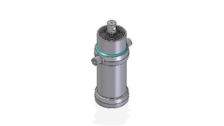 7021F - TELESCOPICKÝ CYLINDR STANDARD/DÍRA 7 STUPŇŮ ZDVIH 2955 PRŮMĚR 190