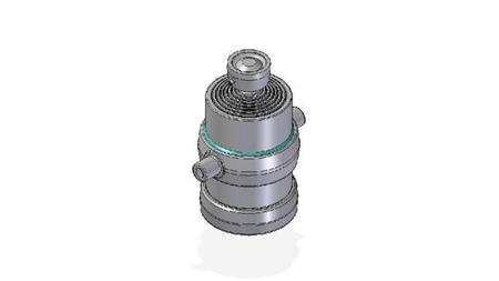 7050S -TELESCOPISK CYLINDER STANDARD/BOLD 7 TRIN REJSE 1665 DIAMETER 215