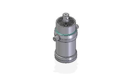 7053F - TELESCOPISK CYLINDER STANDARD/HÅL 7 STEG SLAG 2555 FI 215