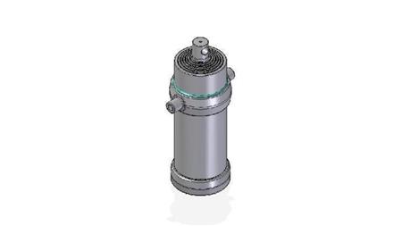 7055F - TELESCOPIC CYLINDER STANDARD/HOLE 7 STAGES STROKE 3395 DIAMETER 215