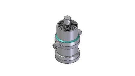 8004F -TELESCOPISK CYLINDER STANDARD/HUL 8 TRIN SLAG 1940 FI 190