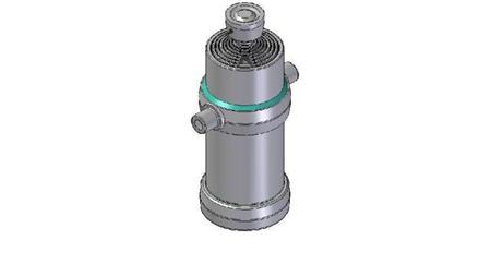 8007S -TELESCOPISK CYLINDER STANDARD/KUGLE 8 TRIN BEVÆGELSE 2980 DIAMETER 190