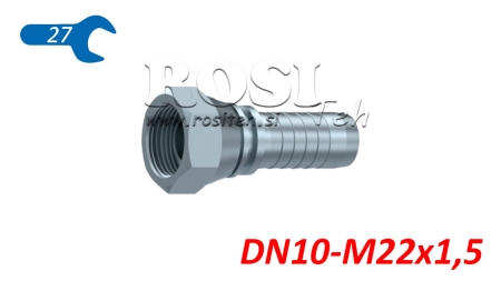 HÜDRAULINE ÜHENDUS BSP NAINE DN10-M22X1,5