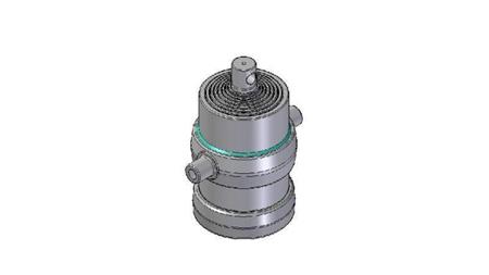 8020F - TELESCOPIC CYLINDER STANDARD/HOLE 8 STAGES STROKE 1910 DIAMETER 215