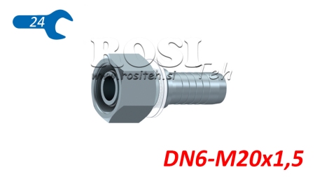 HYDRAULISK ANSLUTNING DKOS 12 MED HON DN6-M20X1,5