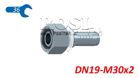 HYDRAULISK ANSLUTNING DKOS 20 MED HON DN19-M30X2